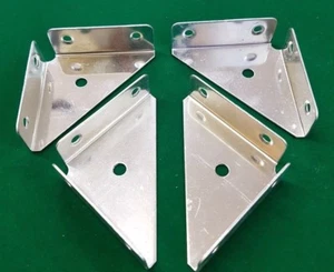 4 x 2.5" Triangle Corner Bracket Brace Shelf support Hanging Plate Freepost - Picture 1 of 1