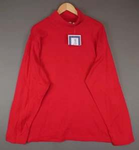 NWT 90s White Stag Red LKong Sleeve Turtleneck Sweater Women's Size 26W/28W - Picture 1 of 15