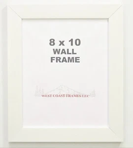 702WH White Contemporary Poly Picture Frame - Clear Glass - Picture 1 of 1