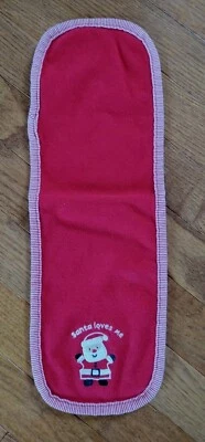 Paño de eructo 100 % algodón Carter's - Santa Loves Me - rojo/blanco - usado Foto 1 de 4