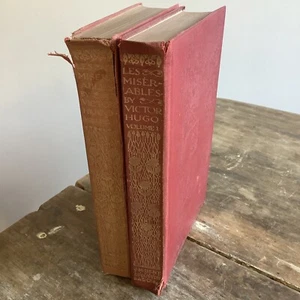 1912 edition of Les Miserables by Victor Hugo vintage book vol. 1 & 3 - Picture 1 of 12