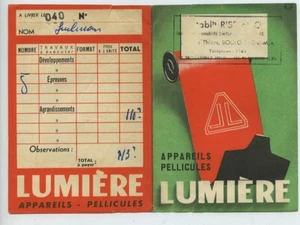 France Boulogne sur Mer Lumiere photo advertising wallet circa 1920 - 1950 #1 - Imagen 1 de 3