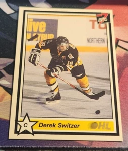 1990-91 7th Inning Sketch OHL Derek Switzer Center North Bay Centennials #318 - Picture 1 of 2