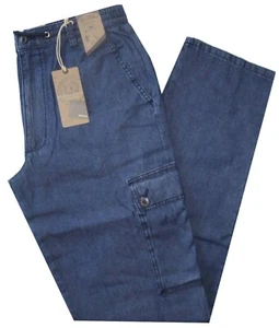 Pantalone uomo taglia M L XL XXL XXXL  tasconi Jeans leggero  SEA BARRIER Darcy - Picture 1 of 3