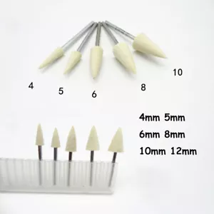 4-12mm Wolle Filz Polieren Polierstift Polierköpfe Bohrmaschinen 2.35/3mm Schaft - Bild 1 von 13