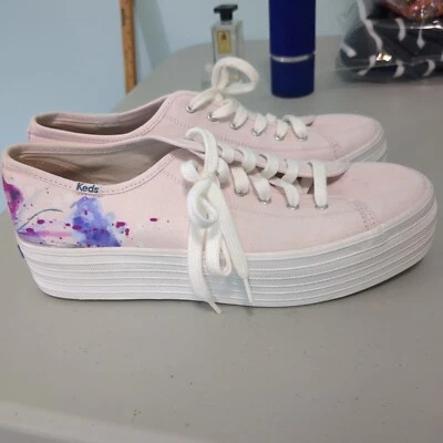 Tenis para mujer Keds triple lona pintada florales 10 Foto 1 de 4