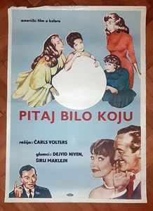 Ask Any Girl (1959) Shirley MacLaine David Niven Poster Yugoslav Edition - Picture 1 of 2