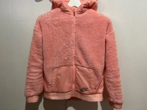 NIKE CQ4220-897 Puff Pink Jacket Hoodie Top Active wear US Girl Size L NEW - Picture 1 of 5