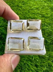 Natural Green Amethyst 12x16MM Octagon Cut Loose Gemstone 5Pcs Lot . - Picture 1 of 4