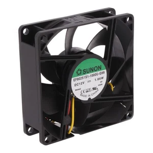 Fan Cooling Brushless Motor 12V Dc 80x80x25mm 69, 29m3h 33dBA 3 Wireless - Picture 1 of 1