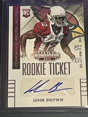2014 Panini Contenders - John Brown #143 Sec Row Seat (AU, RC) - Image 1 of 2