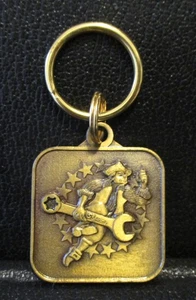 Snap-on Tools 1976 Bicentennial Wrench Logo Key Chain Fob Ring Price of Quality - Picture 1 of 3