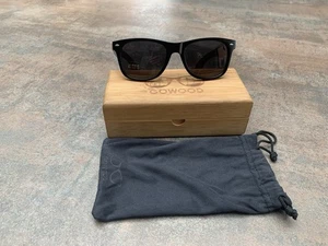 GoWood S703 Sunglasses Wooden Frame UV400 Polarised Lense With Pouch & Box - Picture 1 of 11