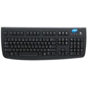 Logitech Deluxe 250 Keyboard PS2 Ps/2 Layout Spanish Es Wired With Thread - Picture 1 of 4