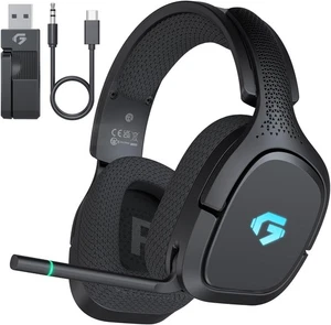 New Wireless Gaming Headset for PS5, PS4, PC, Switch, Bluetooth 5.4 & 2.4GHz - Picture 1 of 5