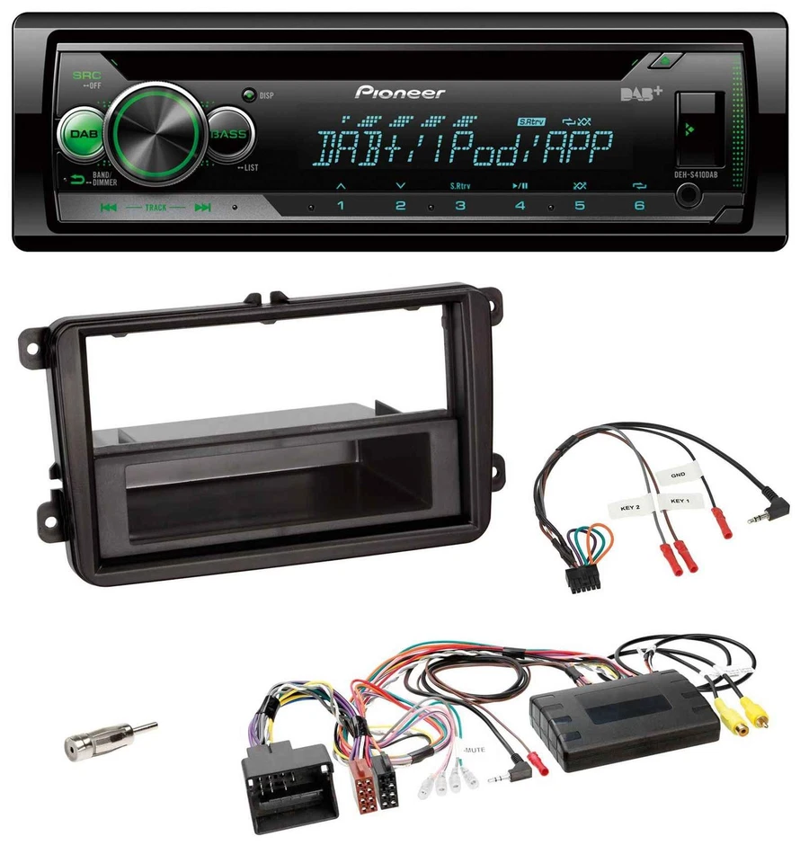 Pioneer USB MP3 DAB Lenkrad CD Autoradio für VW T5 Golf Tiguan Touran 2009-2015 - Bild 1 von 4
