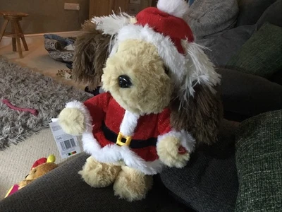 Singing and dancing dog/puppy plush animated Christmas Sings I Feel Good - Image 1 of 4