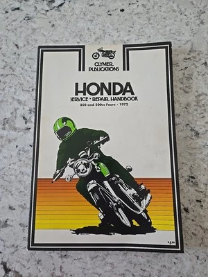 Manual de reparación de servicio vintage Clymer Honda 350 y 500cc Fours 1972 Foto 1 de 4