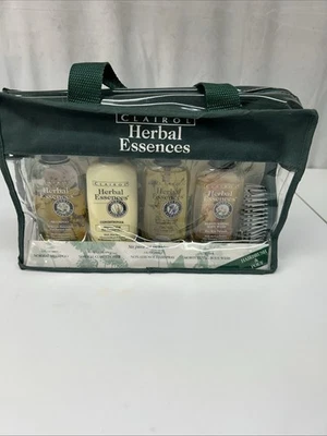 Clairol Herbal Essences 5 Pc Travel Set Shampoo Hairspray Hairbrush Bag 1999 - Image 1 of 4