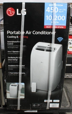 Aire acondicionado portátil LG 10.000 (DOE) BTU 115V enfría 450 m² ft. con calentador Foto 1 de 4