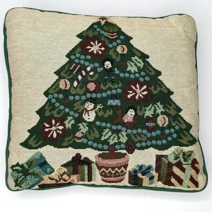 Vintage Christbaumschmuckkissen mit Nadelspitze  - Bild 1 von 6