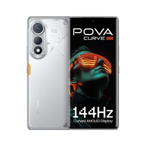 Tecno Pova Curve 5G (Magic Silver, 128 GB 8 GB RAM) Dimensioni 7300 NFC Globale - Foto 1 di 17
