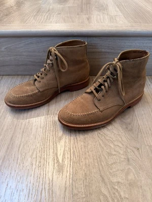 Botas al tobillo J.CREW Kenton Pacer para hombre talla 8,5 marrón gamuza con cordones sin usar, punta C8870 Foto 1 de 4