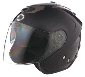 THH T-386 Open Face Motorcycle Helmet Black SM - Picture 1 of 1