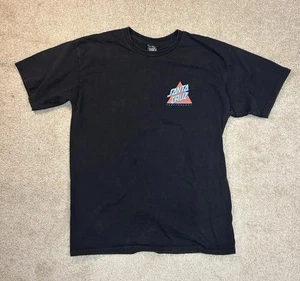 Camiseta Santa Crez Skateboad Para Hombre Grande Negra Gráfico Hechizado Cuello Redondo - Imagen 1 de 5