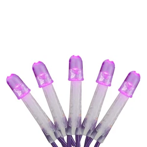 Brite Star 2' x 8' Purple LED Tree Trunk Wrap Outdoor Net Lights - Purple Wire - Picture 1 of 2