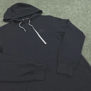 Travis Mathew Felpa con Cappuccio Uomo Pullover Medio Perfomance Golf Nero Leggero - Foto 1 di 10