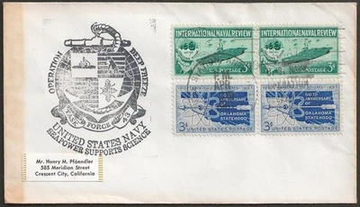 1961 Antarctica USN Operation Deep Freeze S. Pole Station Antarctica #1091 #1092 - Image 1 of 2