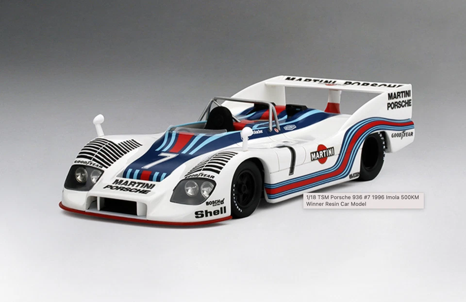 1/18 True Scale TSM Porsche 936/76 car #7 1976 Imola 500KM Winner TSM151842R - Image 1 of 2