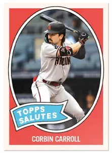 2024 CORBIN CARROLL TBT Throwback Thursday 1979-80 Topps Soccer Set 14 DBACKS - Picture 1 of 1