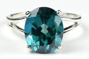 Paraiba Topaz, 925 Sterling Silver Ladies Ring, SR132 - Picture 1 of 5