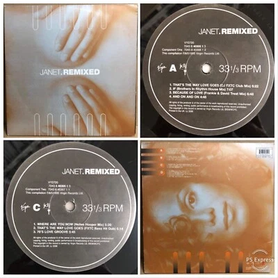 Janet Jackson / Janet. Remixed 1995 UK Original 2LP Virgin Records 724384030513 - Image 1 of 4