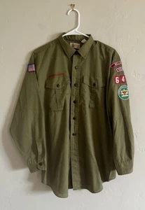 Vintage 1970’s Boy Scouts Of America Official Shirt Size 16 Regular Made In USA - Picture 1 of 8