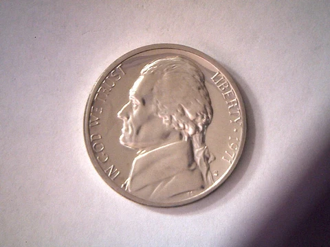 1971 S 5C Proof Jefferson Nickel **Free Shipping** Cover