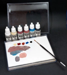 Paleta Mr Black Publications Plexi Wet - Claro para ver tonos interiores, firmemente cerrada - Imagen 1 de 11