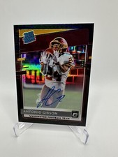 2020 Donruss Optic Antonio Gibson Rated Rookie On Card Auto Black Pandora /25 RC
