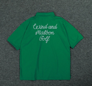 Malbon Golf SEA POLO lapel embroidered letter loose casual short sleeve T-shirt