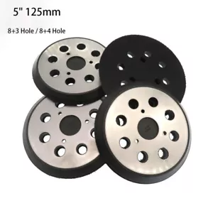 5" 125mm 8 Hole Backing Pad Hook Loop Sanding Pad For Makita Random Orbit Sander - Picture 1 of 6
