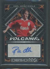 2022-23 Karl Heinz Riedle 174/199 Auto Panini Obsidian Autographs Liverpool