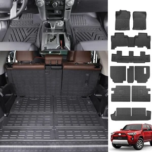 Floor Mats Cago Mats Trunk Liners Anti-Slip For 2013-2024 Toyota 4Runner 7 Seat - Picture 1 of 48