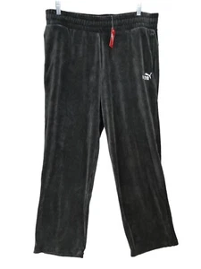 NWT PUMA Womens XL Velour Track Essentials Elevated Straight Leg Pants 30" insea - Picture 1 of 14