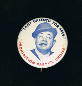 VERY RARE boxer TONY GALENTO FOR PRES lg boxing campaign pinback buttonJoe Louis - Picture 1 of 1