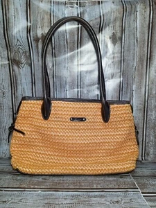 Womens CL America Woven Pocket Book Satchel Purse Hand/Shoulder Bag (L2) - Picture 1 of 11