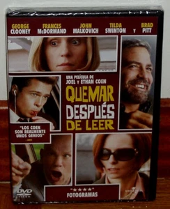QUEMAR DESPUES DE LEER DVD NUEVO PRECINTADO DRAMA THRILLER COMEDIA (SIN ABRIR R2 - Imagen 1 de 1