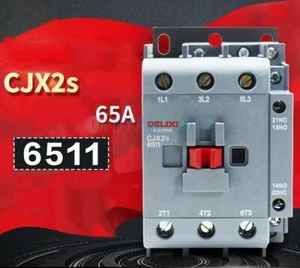 1PC New Delixi CJX2s-6511 CJX2s6511  65A, AC Contactor 1NO+1NC - Picture 1 of 1