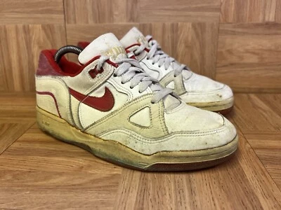VNTG🔥 Sz 8 - Nike Air Delta Force Mid 1988 Sneakers Chicago Bulls Red White - Image 1 of 4